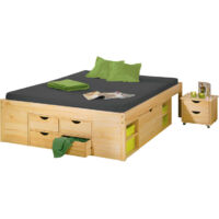 Claas Doppelbett 140x200 cm einschl. Lattenroste, natur.
