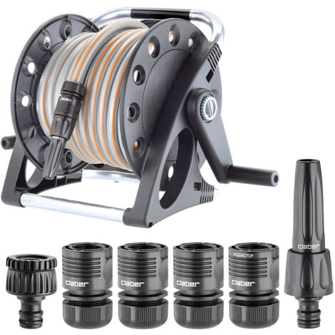 Cellfast Supporto Per Tubo Da Giardino ALUPLUS, Avvolgitubo, Comodo