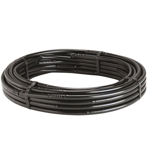 Claber Tubo gocciolante 25 m autocompensante 2,1 l/h, ala gocciolante nero da 1/2" (13-16 mm) per irrigazione a goccia