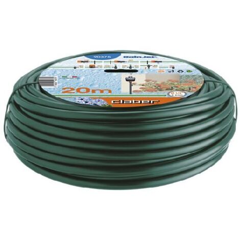 Claber Tubo capillare 20 m Green, in PE flessibile verde da 1/4" (4-6 mm)