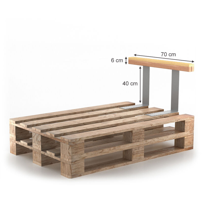 Tavolino in legno 120x80 con Pallet Bancali EUR EPAL arredamento design