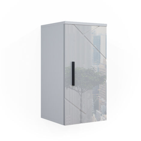 Mobile bagno Irma, Bianco lucido, 30 x 59 cm, Vicco