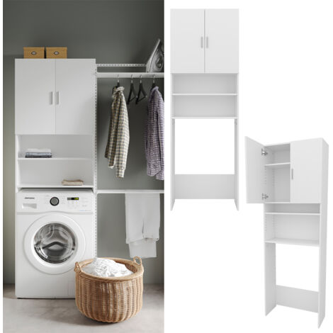 EUGAD Mobiletto Bagno Salvaspazio, Scaffale Lavatrice con 3 Ripiani
