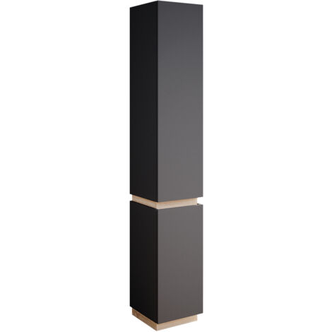 Armadio per il bagno Gloria, Antracite, 33 x 197.5 cm con 2 porte, Vicco
