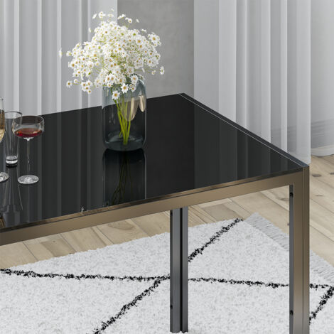 Tavolo da pranzo Grand, Nero, 120 x 75 cm, Vicco