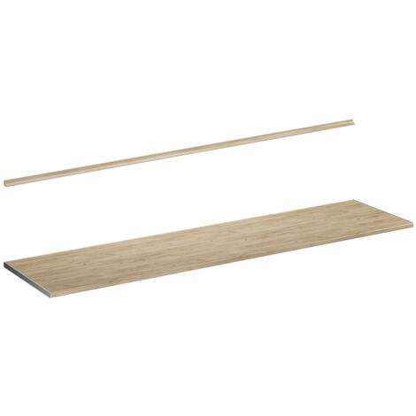 Top cucina R-Line, Quercia dorata, 240 cm, Vicco