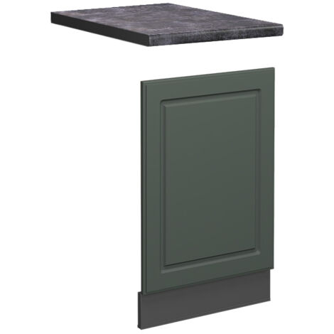 Pannello Frontale Per Lavastoviglie Vicco Fame-Line - Verde-Oro Country House, 60 Cm, Senza Piano - 6
