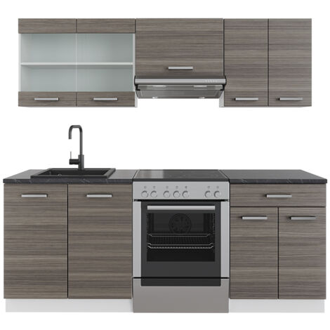 Mobile Cucina Sottolavello 3 Ante Bianco Con Lavello Inox - 120x50x81 Cm, Made In Italy - Foto 5