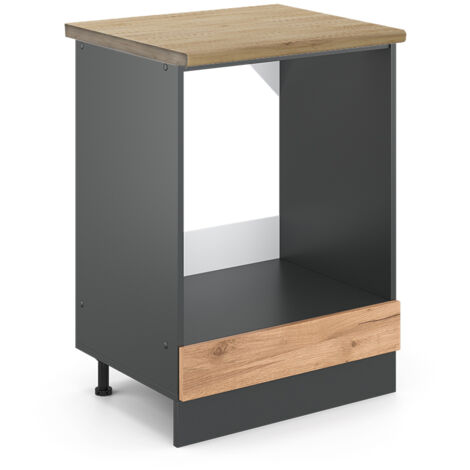 Mobile per forno da incasso R-Line, Quercia dorata, 60 cm , PL Rovere, Vicco