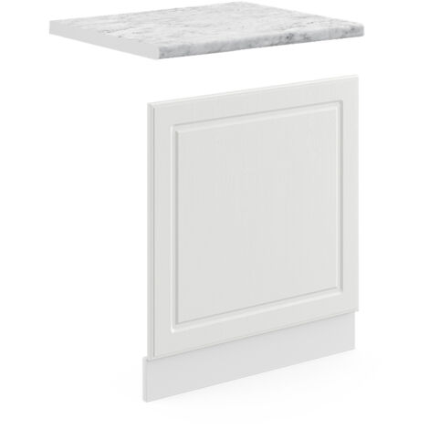 Pannello frontale R-Line, Bianco casa di campagna, 60 cm , PL Marmo, Vicco