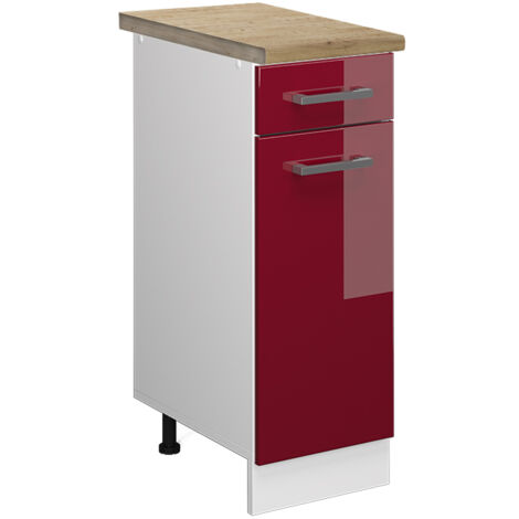 Vicco Mobiletto base per cucina R-Line, Antracite lucido, 30 cm senza