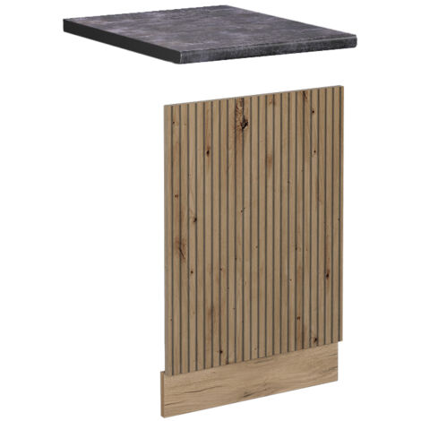 Pannello frontale R-Line, Rovere artigianale, 45 cm , PL Antracite, Vicco