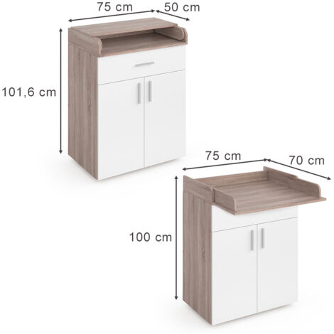 Fasciatoio Portatile Rettangolare In PVC - Bianco, 60 X 35 Cm