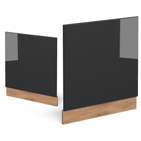 Pannello frontale R-Line, Antracite lucido, 60 cm senza piano di lavoro, Vicco