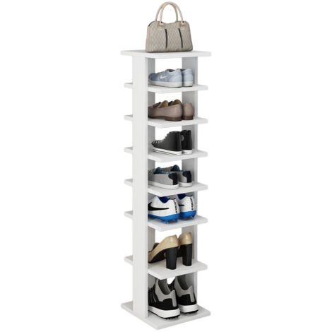 Scarpiera Timo, Bianco, 26.7 x 110 cm, Vicco