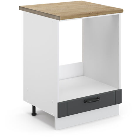 Mobile per forno da incasso Fame-Line, Antracite casa di campagna, 60 cm , PL Rovere, Vicco (1/5)