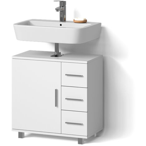 Mobile sottolavabo mobiletto da bagno armadio 60 x 30 x 60 cm con