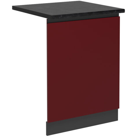 Pannello frontale della lavastoviglie R-Line, Rosso, 60 cm , PL Antracite, Vicco