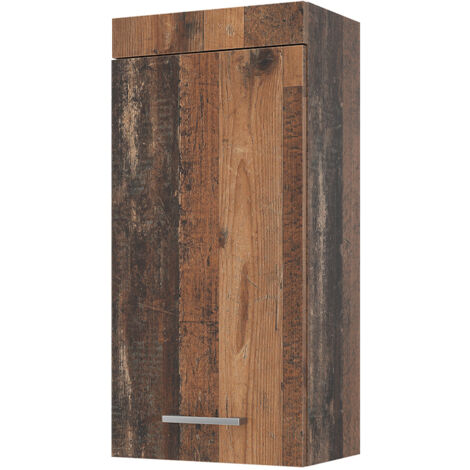 Vicco Mobiletto Bagno Luna - Rovere, 37x79x32.6 Cm, Con Cassetto E Ripiani - Foto 2