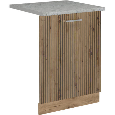 Coperchio per lavastoviglie R-Line, Rovere artigianale, 60 cm , PL Marmo, Vicco