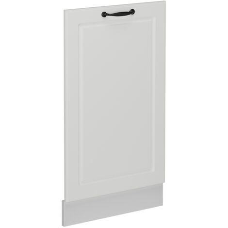 Pannello frontale della lavastoviglie R-Line, Bianco casa di campagna, 45 cm senza piano di lavoro, Vicco