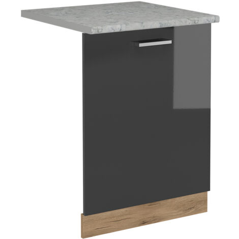 Coperchio per lavastoviglie R-Line, Antracite lucido, 60 cm , PL Marmo, Vicco