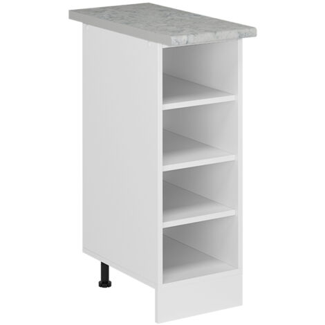 Scaffale da cucina R-Line, Bianco, 30 cm , PL Marmo, Vicco (1/5)