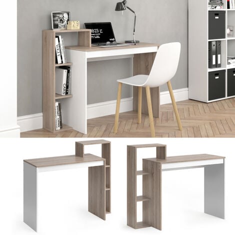 Scrivania con ripiani Leo, Sonoma, 110 x 40 cm, Vicco