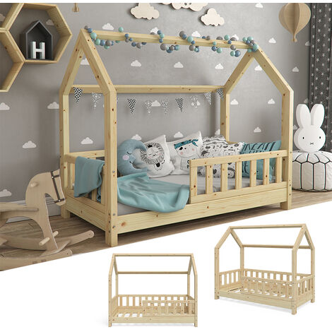 Letto Bambini Forma Casa „Wiki 70x140 naturale VitaliSpa