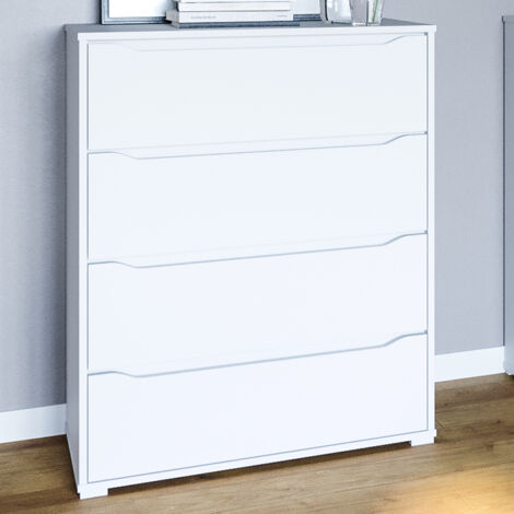 Cassettiera per camera da letto Ruben, Bianco, 80 x 101.6 cm, Vicco