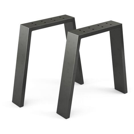 Piedi di mobili „Loft“ 42cm nero Forma a U set di 2 Vicco