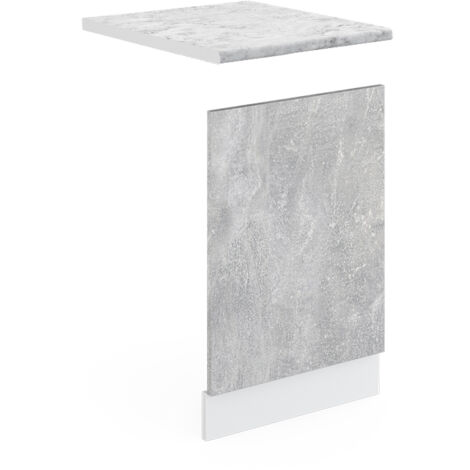 Pannello frontale R-Line, Calcestruzzo, 45 cm , PL Marmo, Vicco