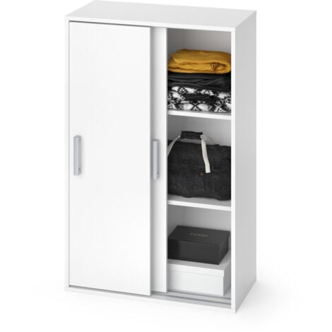 Armadio multifunzione Falk, Bianco, 68 x 108.5 cm, Vicco