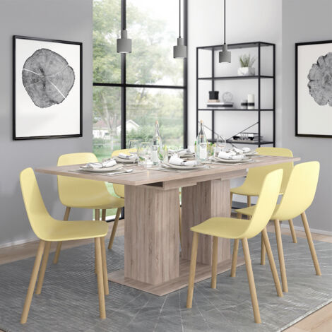Tavolo da pranzo allungabile Dix, Sonoma, 140 x 90 cm, Vicco