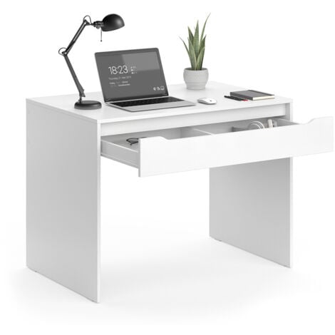 Scrivania Ruben, Bianco, 100 x 65 cm, Vicco