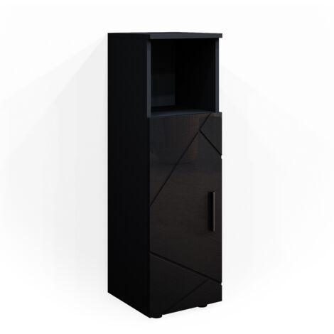 Mobiletto bagno Irma, Antracite, 30 x 95 cm, Vicco