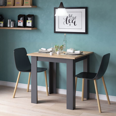 Tavolo da pranzo Karlos, Rovere dorato, 80 x 80 cm, Vicco