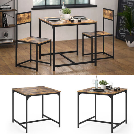 Tavolo da pranzo Fyrk, Rovere rustico, 80 x 80 cm, Vicco