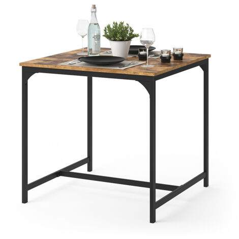Tavolo da pranzo Fyrk, Rovere rustico, 80 x 80 cm, Vicco