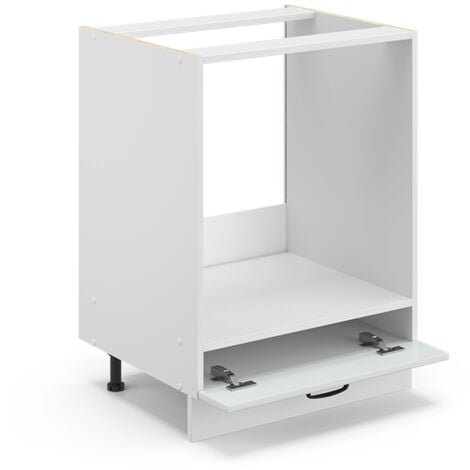 Mobile per forno da incasso Fame-Line, Bianco casa di campagna, 60 cm senza piano di lavoro, Vicco