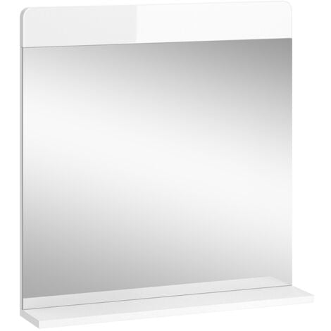 Specchio bagno Izan, Bianco lucido, 60 x 62 cm, Vicco