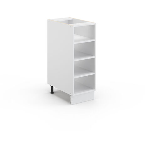 Scaffale da cucina Fame-Line, Bianco, 30 cm senza piano di lavoro, Vicco