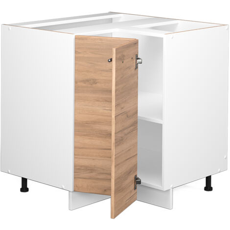 Mobile ad angolo cucina Fame-Line, Quercia dorata, 80.5 cm senza piano di lavoro, Vicco