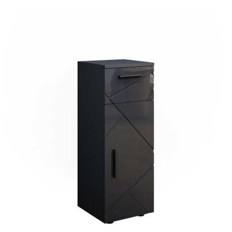 Mobiletto bagno Irma, Grigio, 30 x 81 cm, Vicco