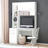 Scrivania Crossline, Bianco, 120.1 x 59.5 cm, Vicco
