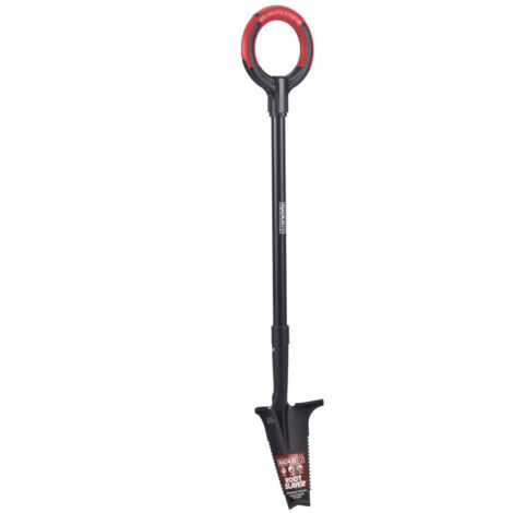 VENTEO - Bêche Professionnelle Spécial Massifs RootSlayer  Lame En V Dentée Acier Carbone  Repose-Pied  Coupe Racines et Creusage Précis  Outil Jardinage Massifs Bordures