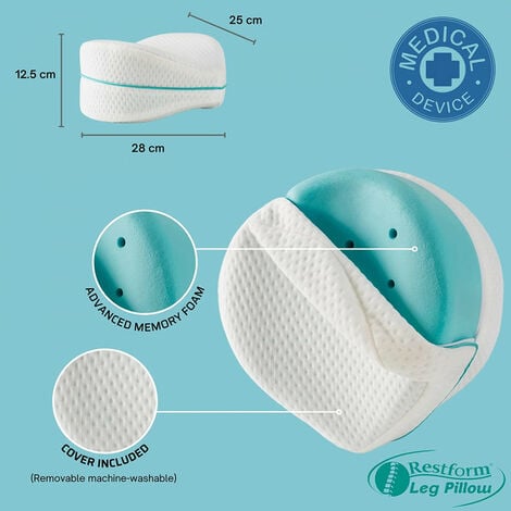 Venteo - Restform Leg Pillow - Coussin orthopédique relève-jambes en mousse à mémoire de forme
