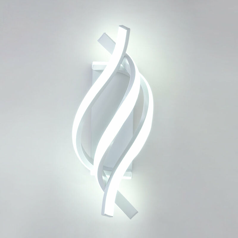 Lampada Da Parete Moderna LED - Dimensioni 27,5x10,5 Cm, Tensione 110-240V, In Alluminio E Acrilico, Stile Nordico