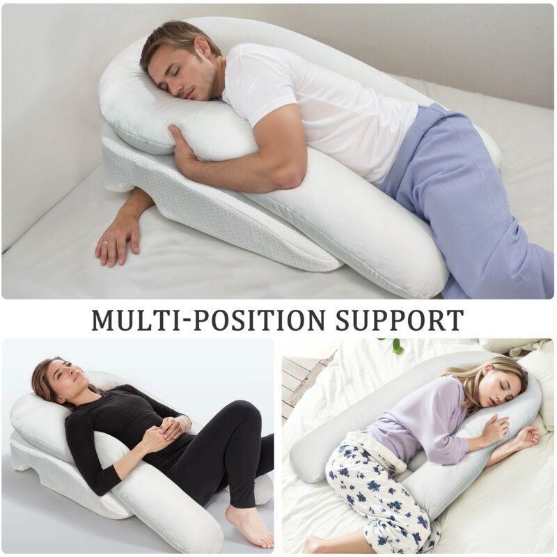 Housse De Coussin De Positionnement Latéral 40x120 Cm - Velours Doux - Motif étoile De Mer - 4