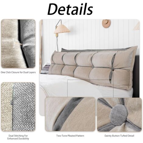 Coussin Soutien Lombaire Triangle - Dossier Siège Bureau Ou Canapé, Lavable